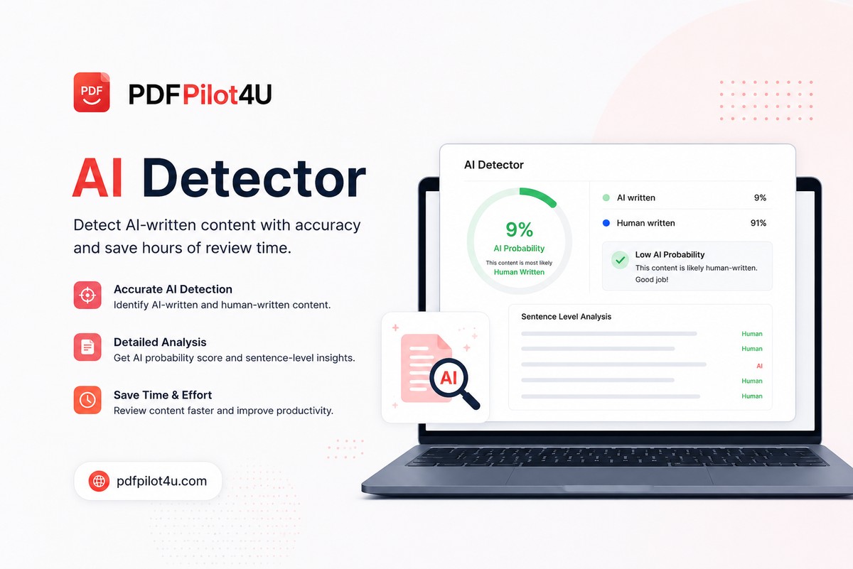 Enhancing Content Authenticity with PDFPilot4U AI Detector